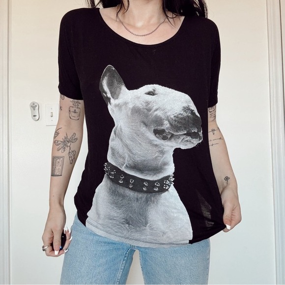 The KOOPLES Dog T-shirt Noir Small - Picture 2 of 5